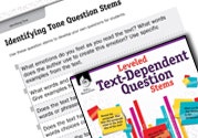 Leveled Text-Dependent Question Stems Ebook