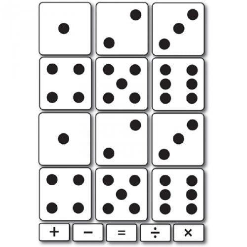 Math Die-Cut Magnets Dice