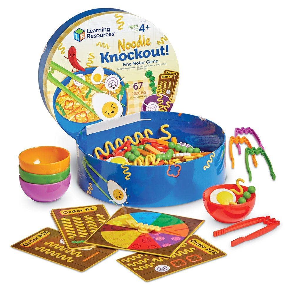 Noodle Knockout Fine Motor Game