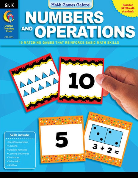 Gr K Numbers And Operations - Math Games Galore Ebook