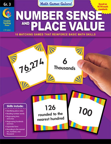 Gr 3 Number Sense & Place Value - Math Games Galore Ebook