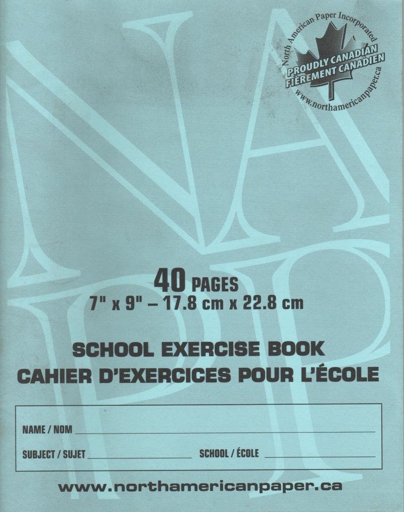 7 x 9 8mm Blank & Ruled Primary Exercise Book 25 Pack