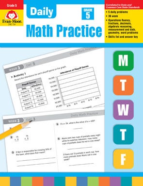Daily Math Practice Grade 5 Ebook