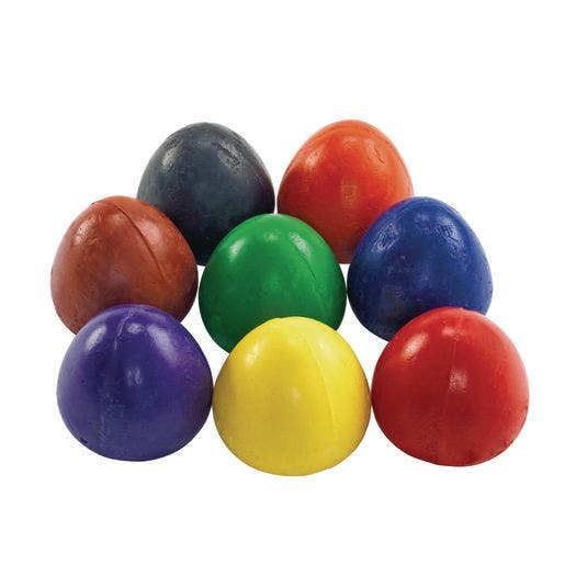 8 Colorations Chubby Crayon Eggs