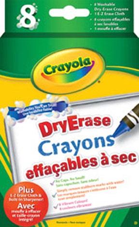 Crayola Dry Erase Washable Crayons 8 ct