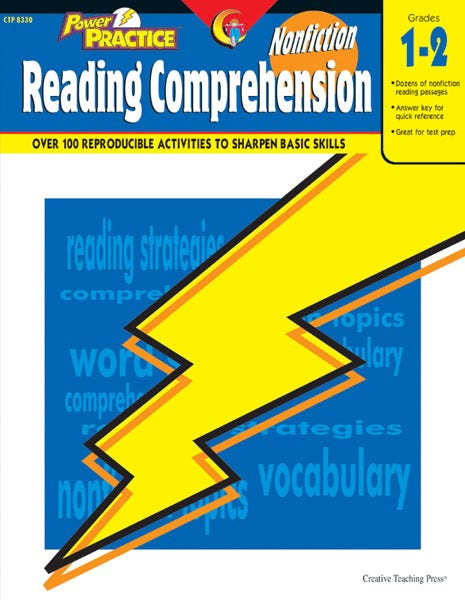 Gr 1-2 Nonfiction Reading Comprehension Power Practice Ebook