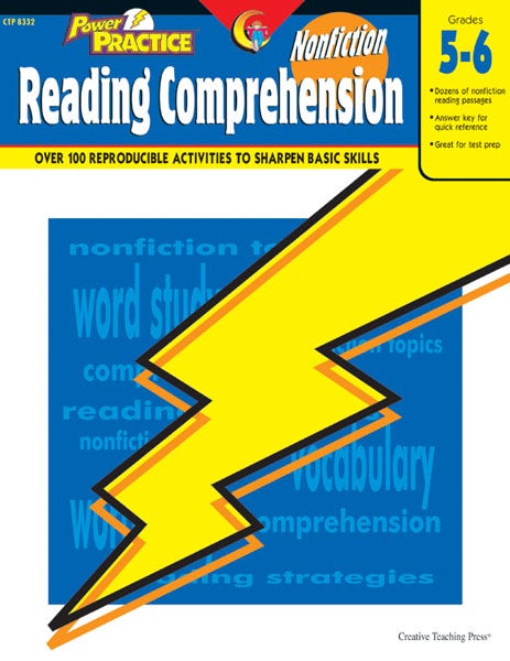 Gr 5-6 Nonfiction Reading Comprehension Power Practice Ebook