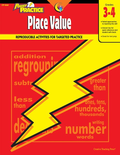 Gr 3-4 Place Value Math Power Practice Ebook