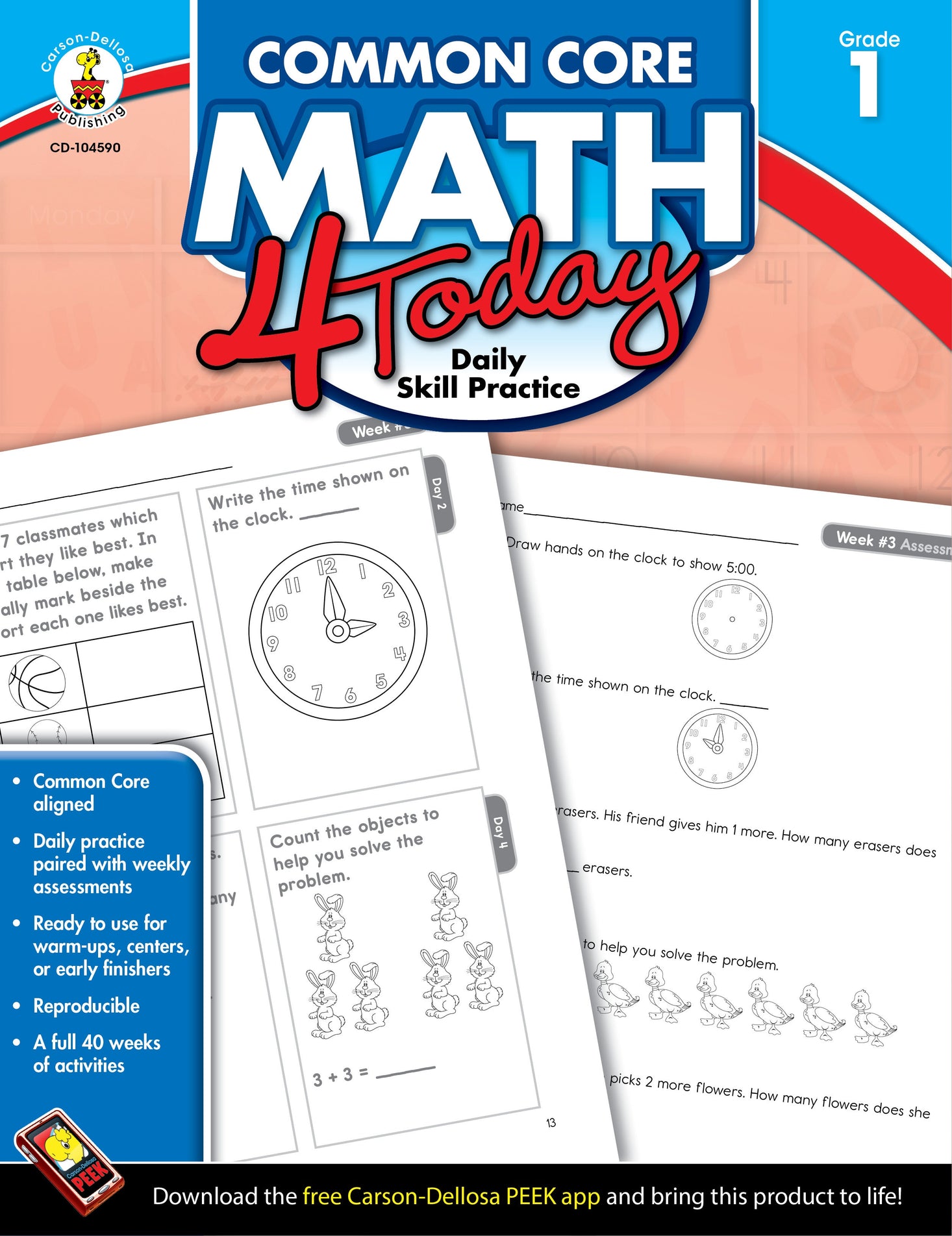 Common Core Math 4 Today Grade 1 Ebook