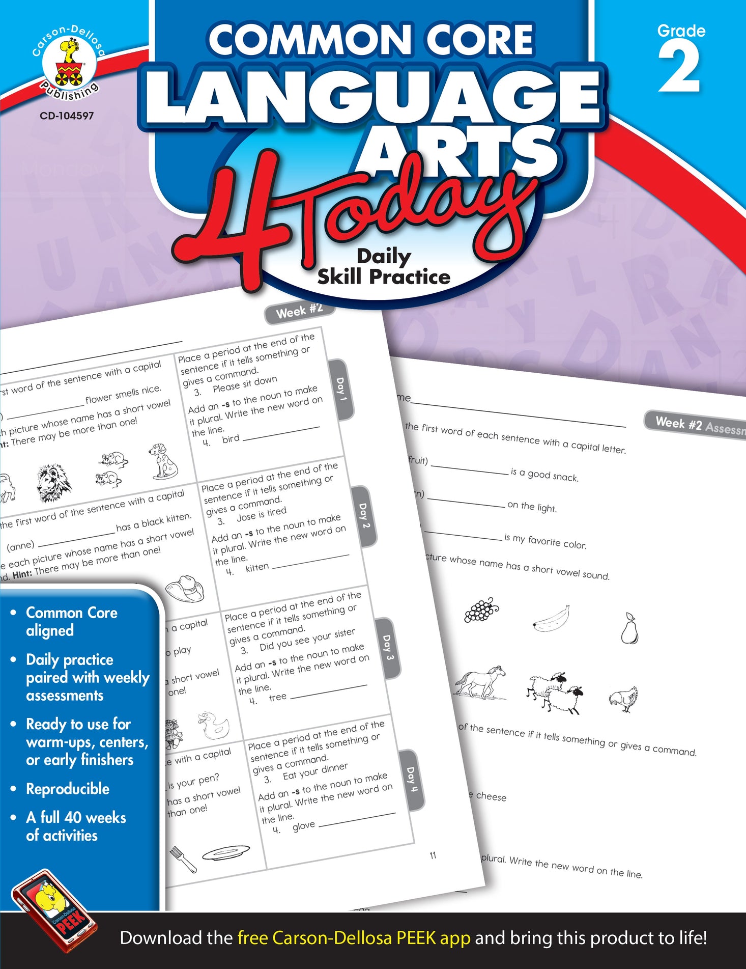 Common Core Language Arts 4 Today Grade 2 Ebook