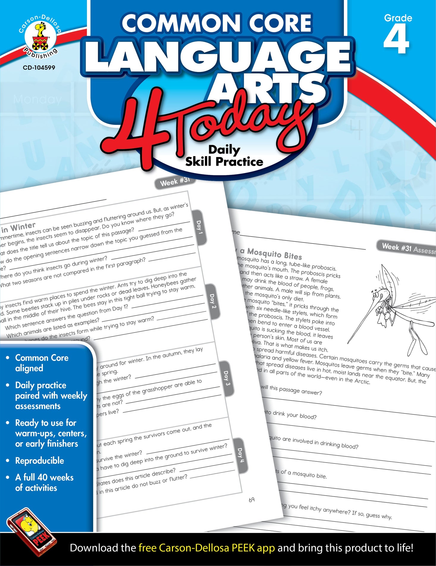 Common Core Language Arts 4 Today Grade 4 Ebook