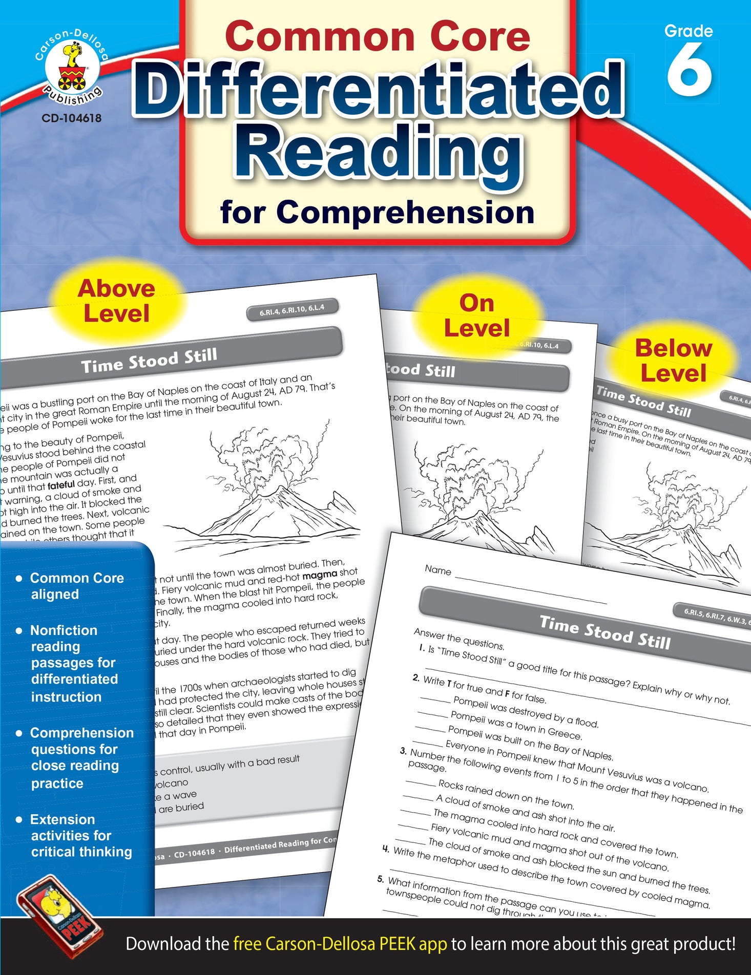 Differentiated Reading for Comprehension Grade 6 (ebook)