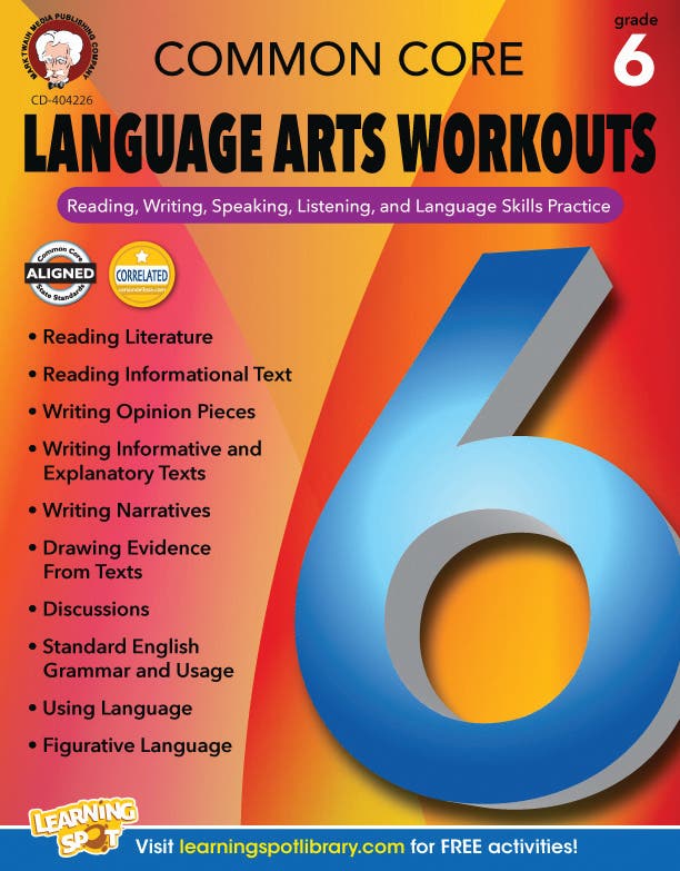 Common Core Language Arts Workouts Grade 6 (ebook) Ebook