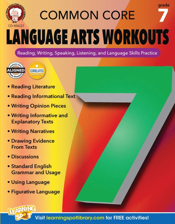 Common Core Language Arts Workouts Grade 7 (ebook) Ebook