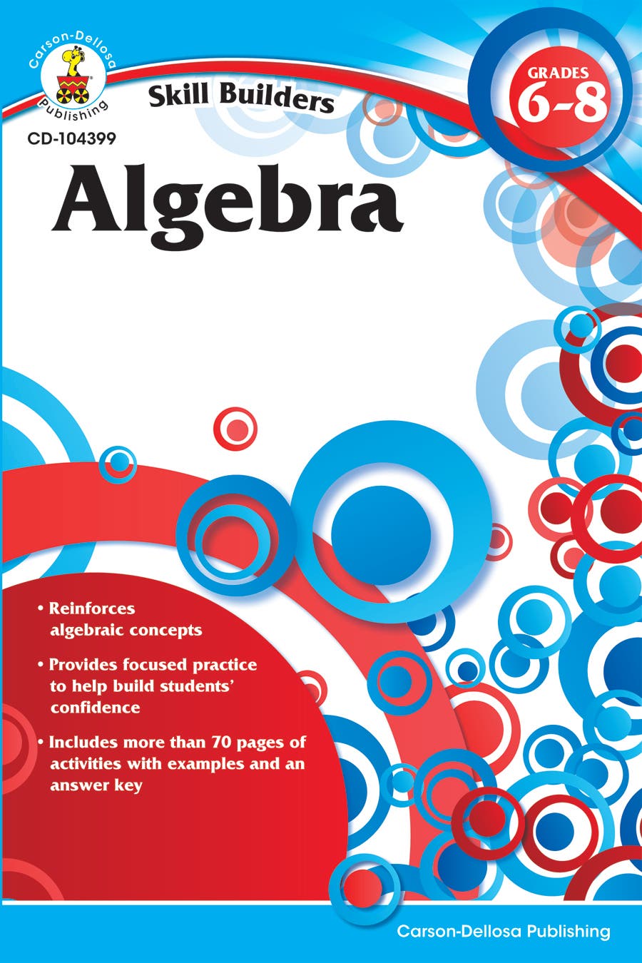 Algebra Grades 6 - 8 Ebook