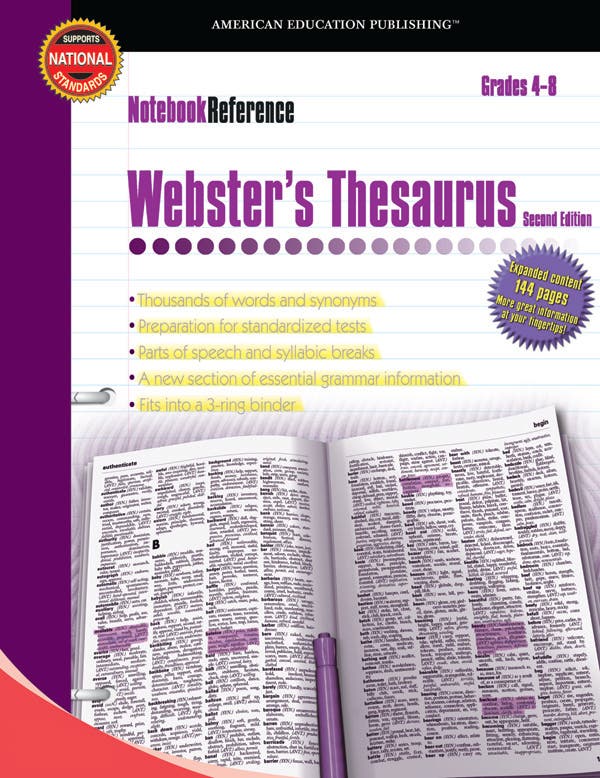 Websters Thesaurus Grades 4 - 8 (ebook) Ebook