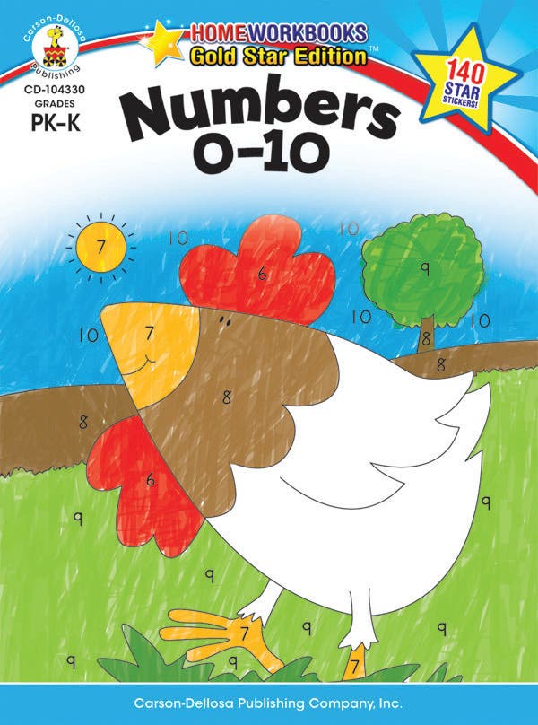 Numbers 0-10 Grades Pk - K (ebook) Ebook