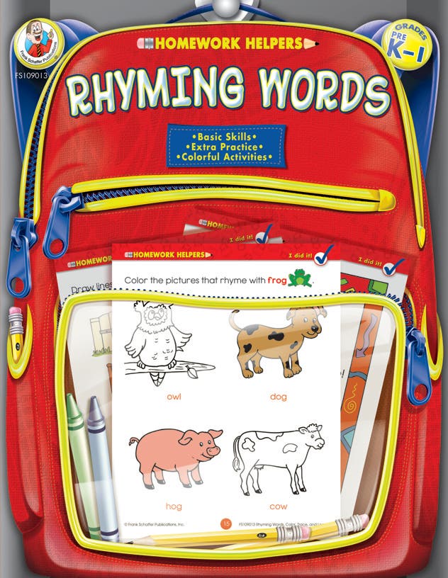 Rhyming Words Grades PK - 1 Ebook