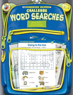 Challenge Word Searches Grades K - 1 Ebook