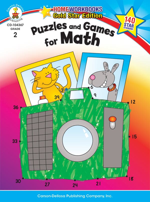 Puzzles And Games For Math Grade 2 (ebook) Ebook