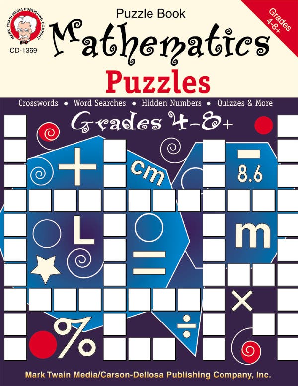 Mathematics Puzzles Grades 4 - 8+ Ebook