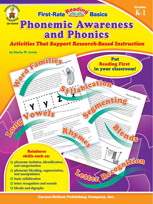 Gr K-1 Phonemic Awareness and Phonics e-Book Ebook