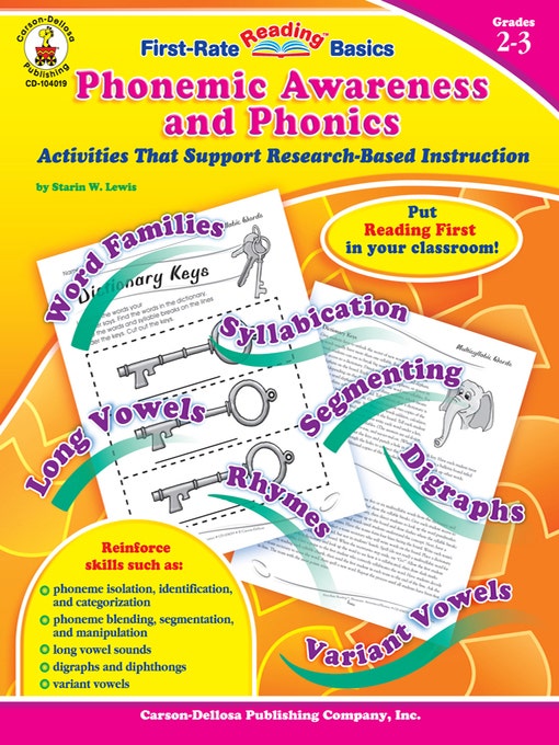 Gr 2-3 Phonemic Awareness and Phonics Ebook