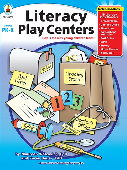 PK- K Literacy Play Centers Ebook