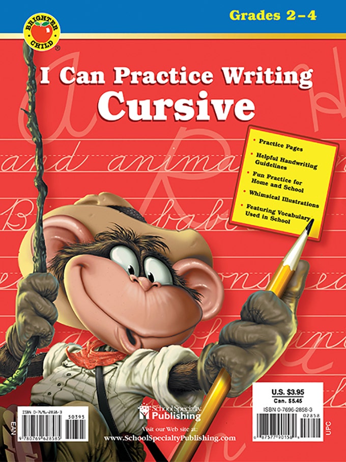 I Can Practice Writing Cursive Ebook