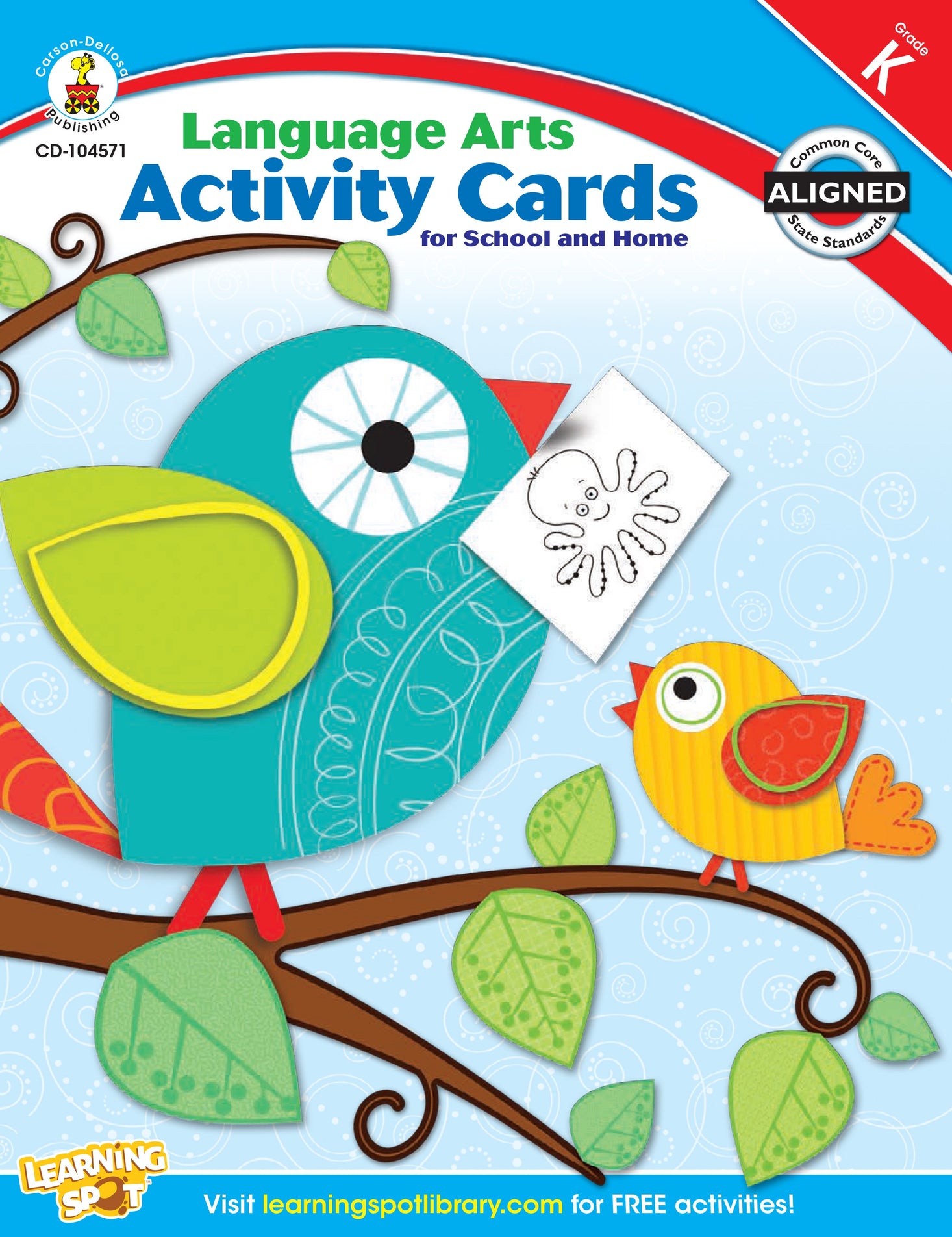 Language Arts Activity Cards for School and Home (Kindergart