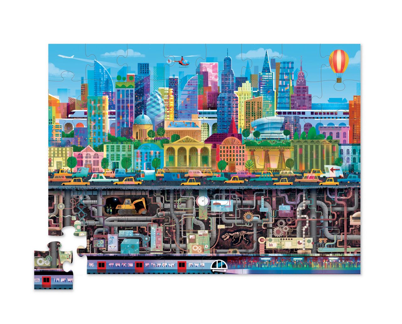 Above & Below Big City 48 pc Puzzle