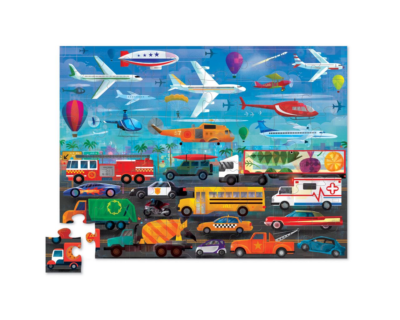 Above & Below Things that Go 48 pc Puzzle