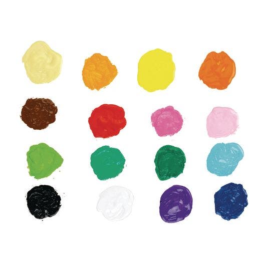 Acrylic Paint 16 Colors 2 oz each