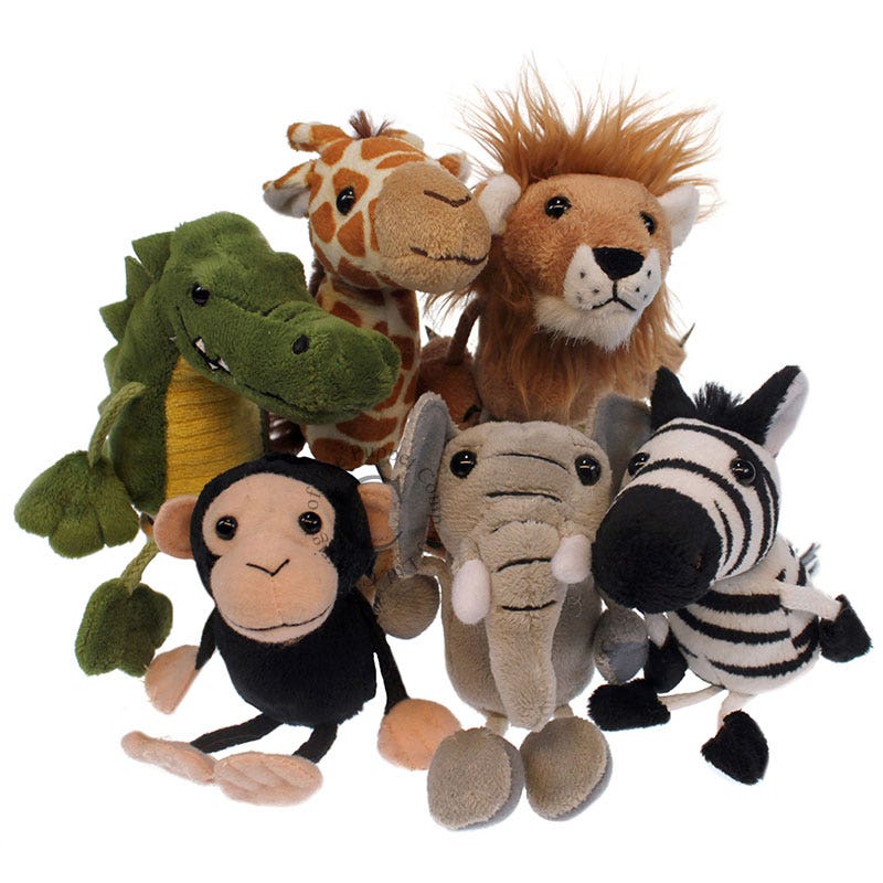 African Animals Finger Puppets