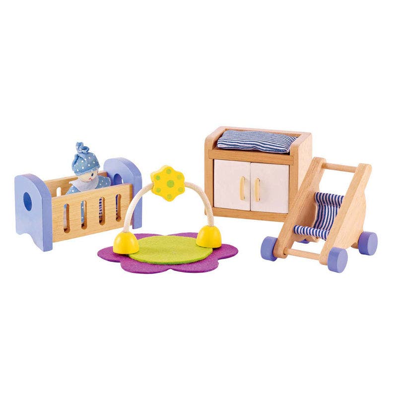 Wooden Dollhouse Furniture Babys Room by Hape