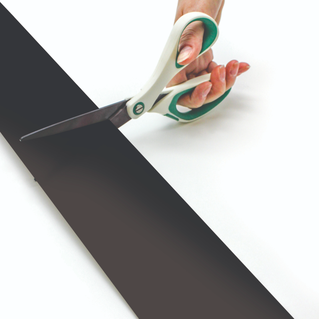 Black Straight Rolled Border Trim