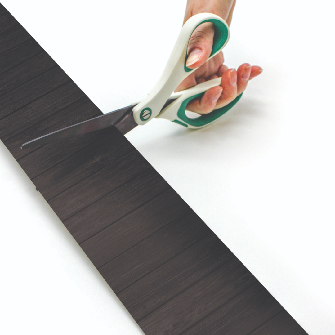 Black Wood Straight Rolled Border Trim
