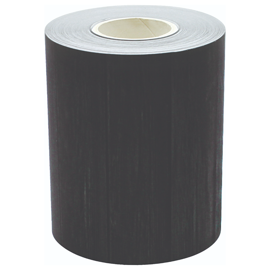 Black Wood Straight Rolled Border Trim