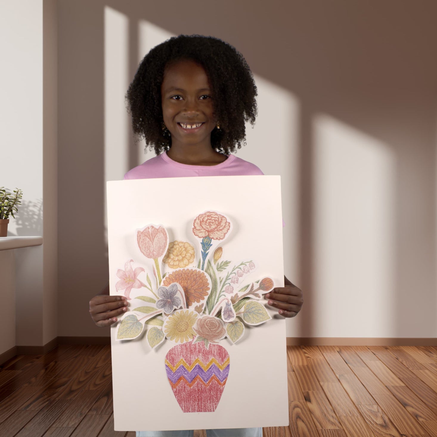 Botanical Flowers Rubbing Plates