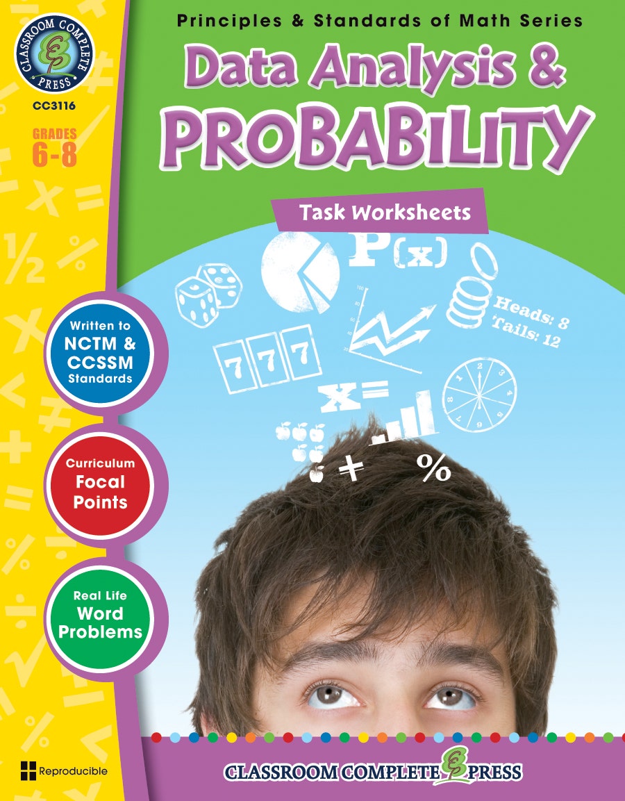 Data Analysis & Probability - Task Sheets Gr. 6-8 Ebook