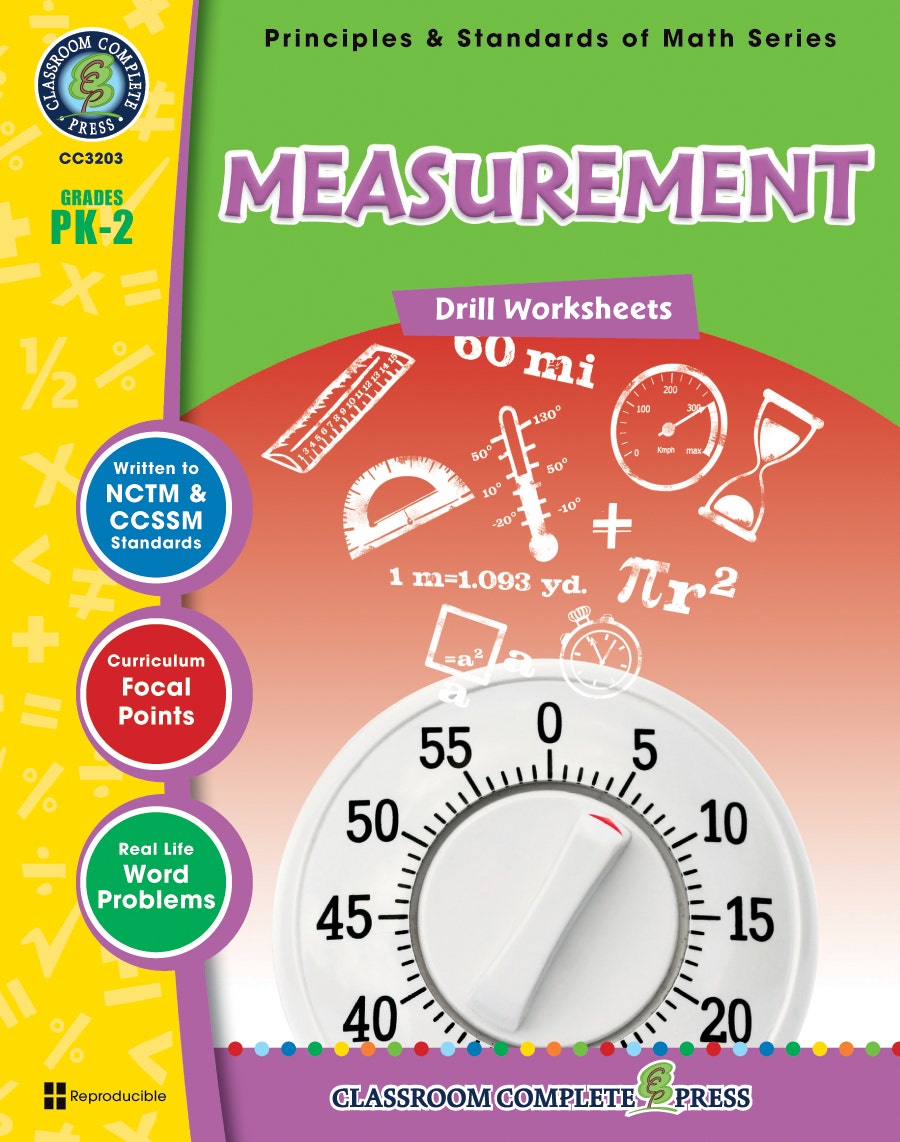 Measurement - Drill Sheets Gr. PK-2 Ebook