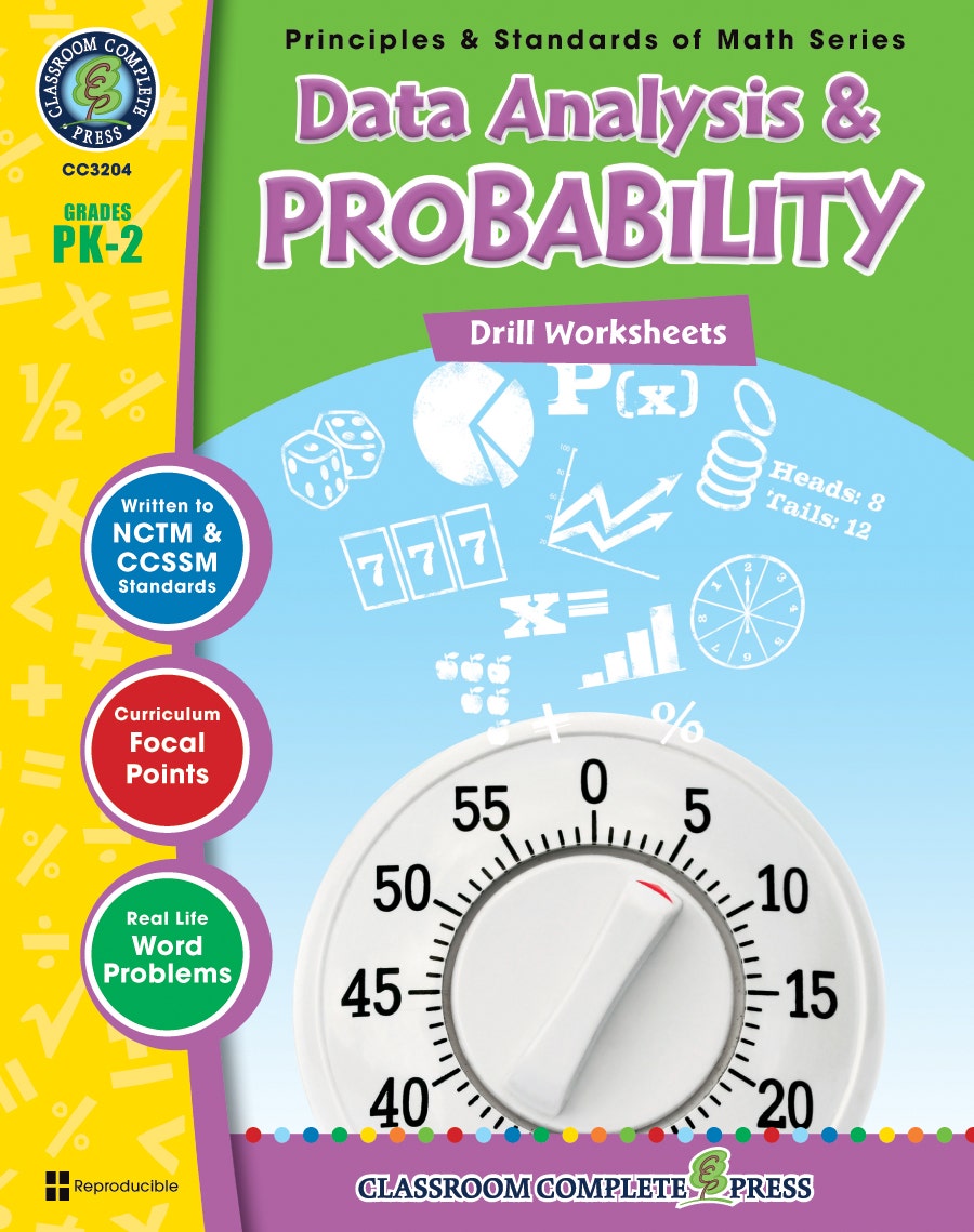 Data Analysis & Probability - Drill Sheets Gr. PK-2 Ebook
