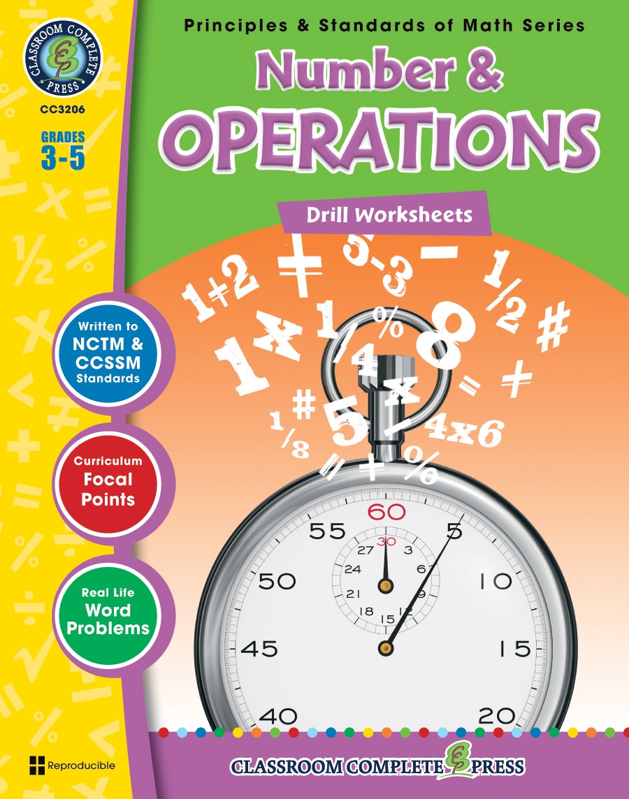 Number & Operations - Drill Sheets Gr. 3-5 Ebook