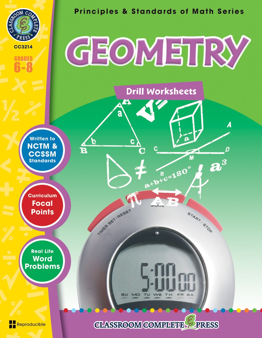 Geometry - Drill Sheets Gr. 6-8 Ebook