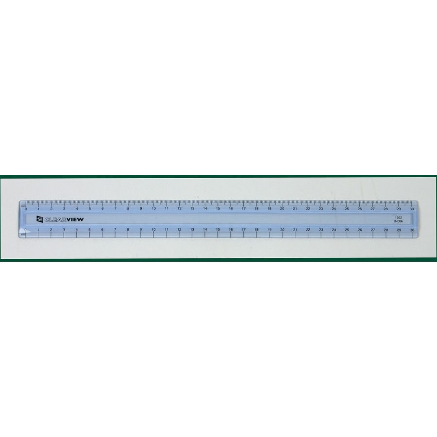 Clear-View Metric Ruler