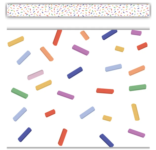 Color Crush Sprinkles Straight Border Trim