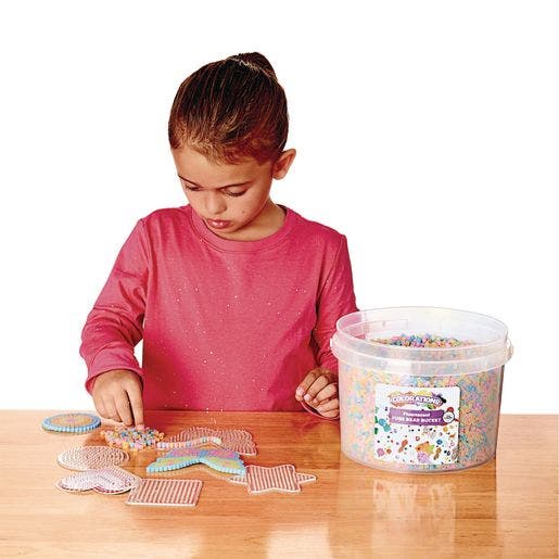 Colorations 22000 Fluorescent Fuse Beads and 6 Boards