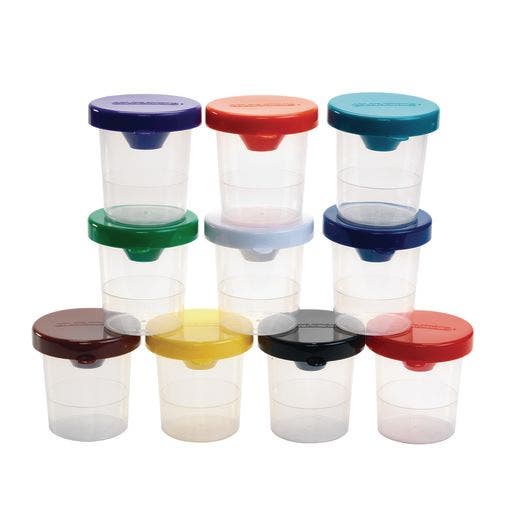 Air Tight No Mess Paint Cups Set Of 10