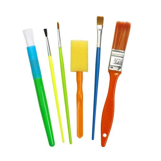 Colorations Assorted Paint Brushes Set of 25