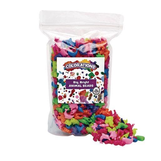 Big Bright Animal Beads 1 Lb